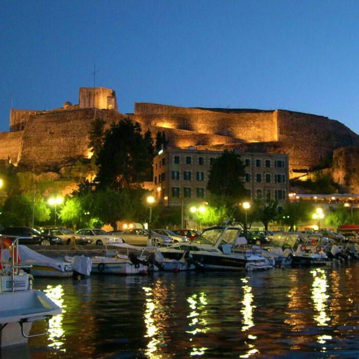 Corfu - New fortress at Night