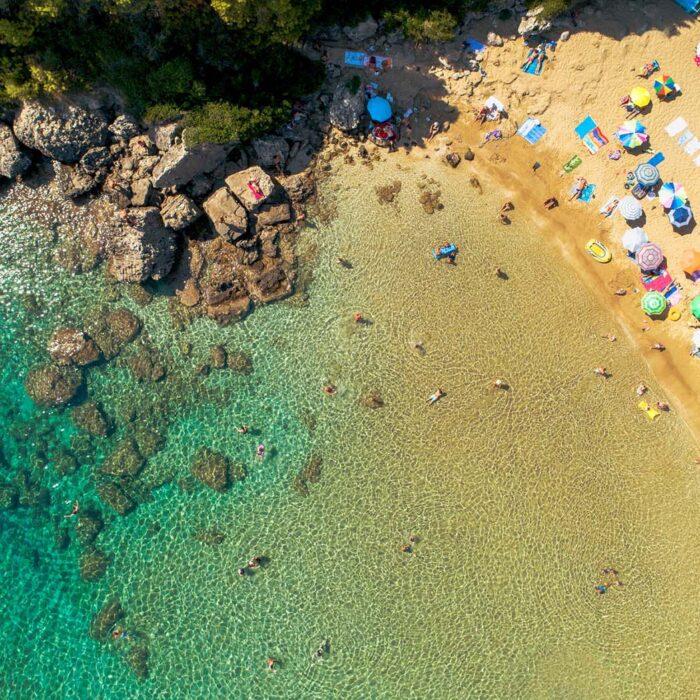 Corfu - Glyfada Beach Aerial